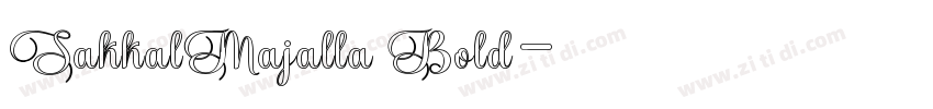 SakkalMajalla Bold字体转换